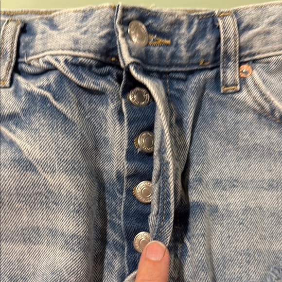 We The Free High Rise Distressed, Raw Hem Jean Shorts - Picture 4 of 9